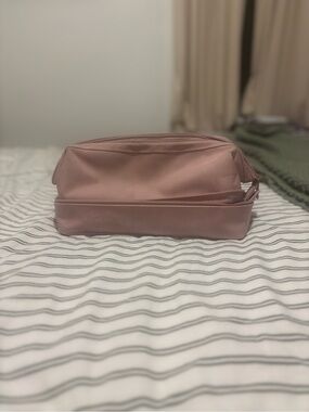 BEIS Dusty Pink Travel Toiletry Case with Double-Zip